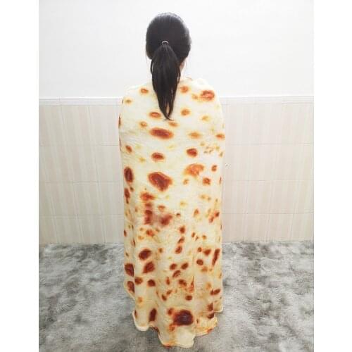 Winter warm tortilla blankets fashion Super Soft Lavash Throw Blanket for Bed Sofa Bedspread Airplane Travel Blanket