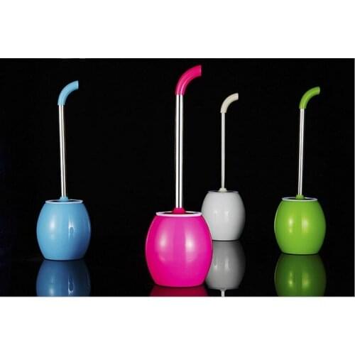1PC Fashion Personality Toilet Wash Cleaning Brush Floor Toilet Brush Rack Stainless Steel Base Toilet Brush OK 0182
