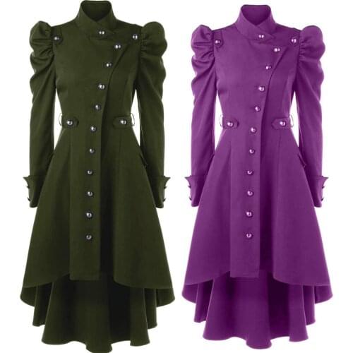 2019 Women Solid Color Stand Collar Ruffled Long Sleeve Midi Dress women dresses Womens clothing