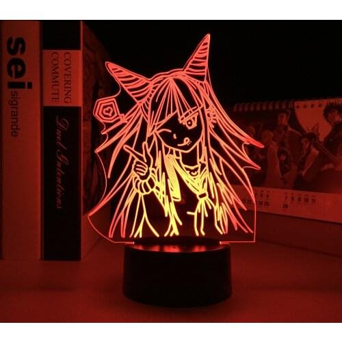Danganronpa 3D Lamp Led Night Light Ibuki Mioda Lamp for Room Decor Kids Child Gift Danganronpa Acrylic Table