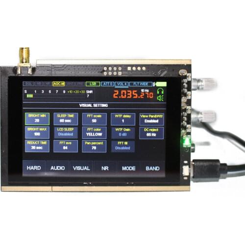 50K~200MHz 400~2GHz Malachite Receiver SDR Software Radio DSP Receiver AM SSB NFM WFM Analogs Modulation with Noise Suppressor