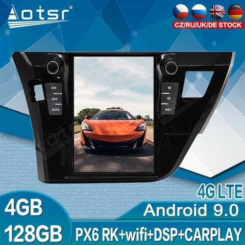 Tesla Screen For Toyota Corolla 2014 2015 2016 Android Car Multimedia Player Radio GPS Navigation Auto Stereo Audio Head Unit