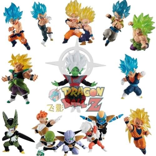 Bandai Genuine CANDY TOY Dragon Ball Adverge Motion Gogeta Broli Son Gohan Son Goku Vegeta IV Broli Action Figure Model Toys