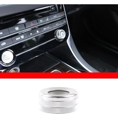 For Jaguar F-PACE XEL XFL XE XF Aluminum Alloy Interior Central Control Volume Adjustment Knob Ring Car Accessories