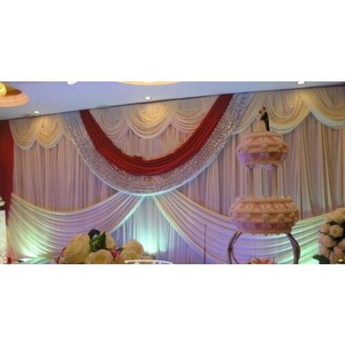 Party Backdrop Drapes Curtain 10ft*20ft stage decoration banquet marriage party stage background wedding backdrop curtain