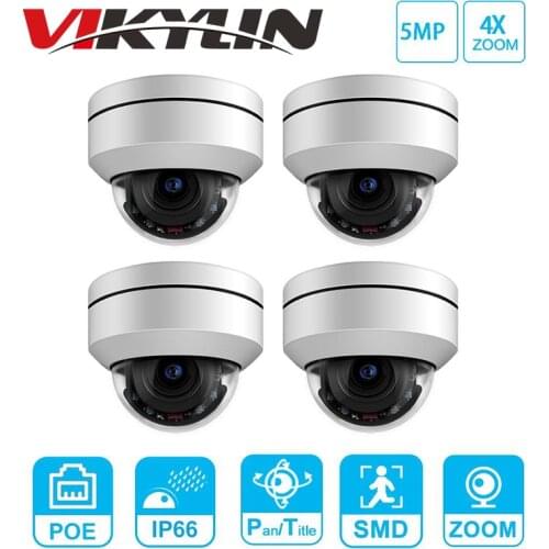 New Hikvision Compatible PTZ IP Camera 5MP 4X-16X ZOOM Speed Dome Camera Outdoor IR 50M H.265+ CCTV Security Camera IP IP66 IK10