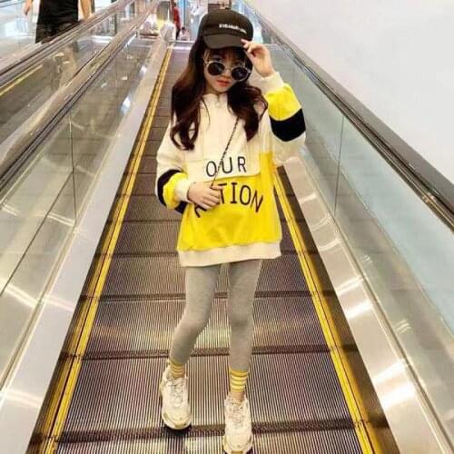 Kids Girls Clothing Sets Spring Cartoon Little Girl Lace Long Sleeve Shirt + Pants Baby Kids Suit Children Clothing Clothing Set