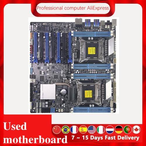 For ASUS Z9PE-D8 WS Used original For Intel C602 Server motherboard Socket LGA 2011 DDR3 X79 X79M Motherboard