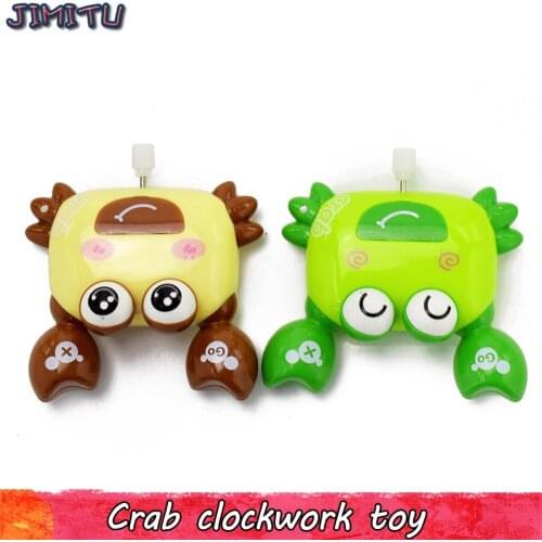 Cute Infant Cartoon Crab Wind Up Toy Clock work Animal Baby Bath Toys Newborn Crawling Educational Kids Classic Toy