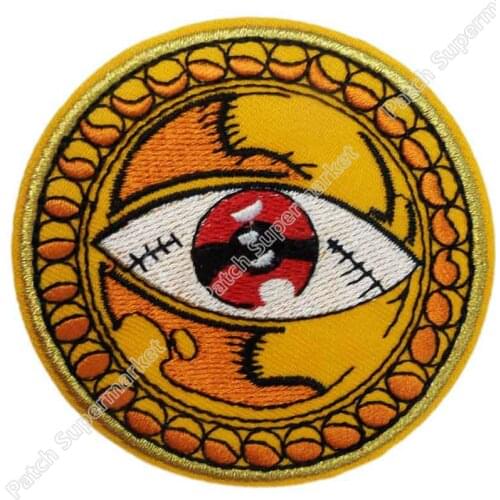 3" Dr Eye of Agamotto patch Comic Amulet Logo Embroidered Movie Iron On Patch Costume TRANSFER APPLIQUE NC