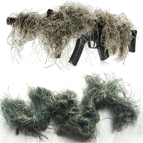 New 1.8 m Thicker version Rifle Wrap rope grass type Ghillie Suits Gun Cover Camouflage Wrap rope Paintball hunting clothing