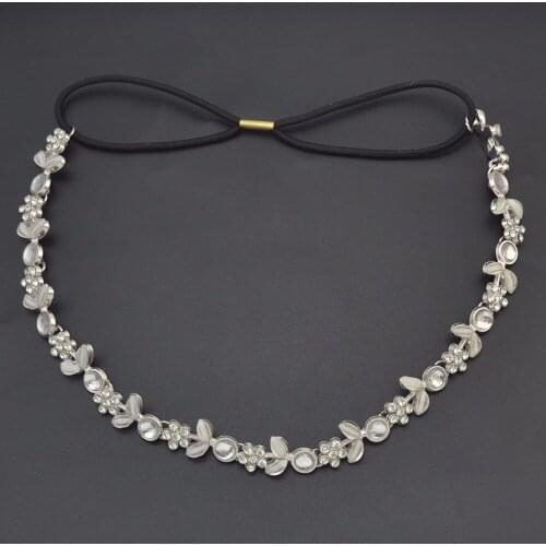 Fashion Crysytal Rhinestone Headbands for Women Girl Flower Leaf Headbands Bridal Headpiece Party Wedding Hair Accessories