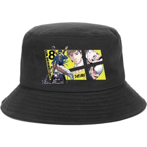 Anime Golden Kamuy Bucket Hat teenager Outdoor Summer Hip Hop Caps unisex Streetwear Chapeau Caps Fisherman Caps