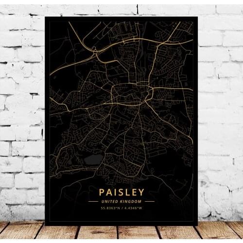 Norwich Nottingham Oxford Paisley Plymouth Poole Portsmouth Preston Reading Rotherham Sheffield UK United Kingdom Poster