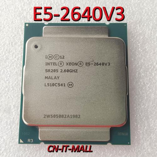 Intel Xeon E5-2640V3 CPU 2.6GHz 20MB Cache 8 Cores 16 Threads LGA2011-3 Processor