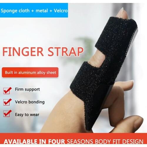 Finger Splint Brace Adjustable Finger Support Protector for Arthritis Joint Finger Injury Pain Relief