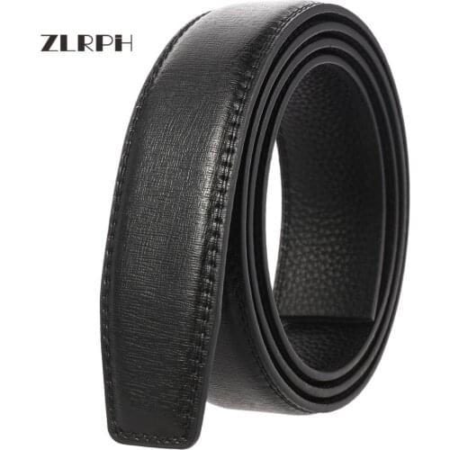 ZLRPH Famous Brand Belt Men Top Quality Genuine Luxury Leather Belts for Men Strap Male Metal Automatic Buckle men belts