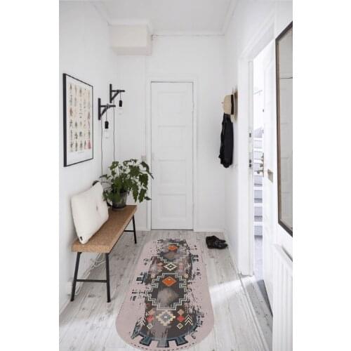 North Desenli Oval Halı (Makinada Yıkanabilir Kaymaz Deri Taban) - CP528/527