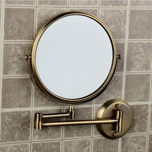 OWOFAN Bath Mirrors Makeup Mirror 1x3 Magnifier Cosmetic Bathroom 2-Faced Wall Women Mirrors Towel Creative Fold Mirror 1308F