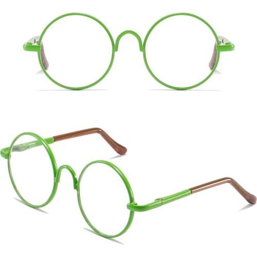 1PC Pet Products Lovely Vintage Round Cat Color Frame Sunglasses Eye Wear Protection Photos Props Pet Accessories Decorations