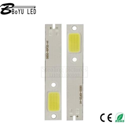 10pcs led car headlight csp COB H1 30chip led 9V 6000-6500k motorcycle car light C6 S2 F2 light source lamp beads 08*50mm