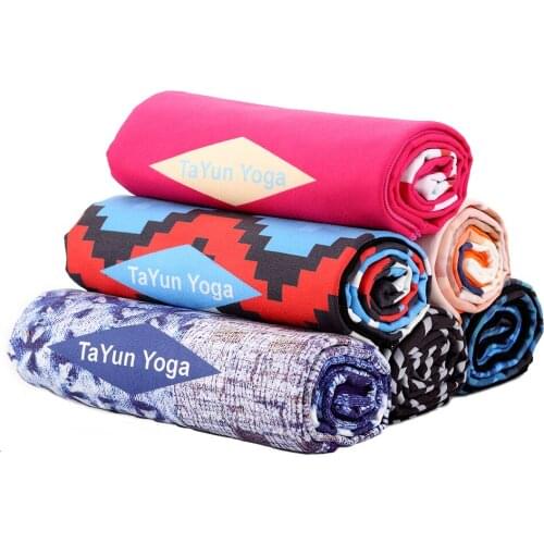 180*63cm Granny chic Yoga MatNo Slip Gym Exercise Pilates Portable Training Cover Blanket Soft Towel with bag