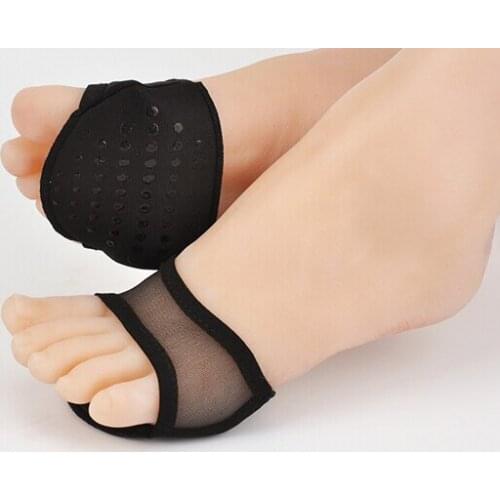 New High Heels Foot Shoelace Fish Head Feet Care Silicone Forefoot Pad Insoles Non Slip Half Yard Pad 2 Pairs Free Shipping