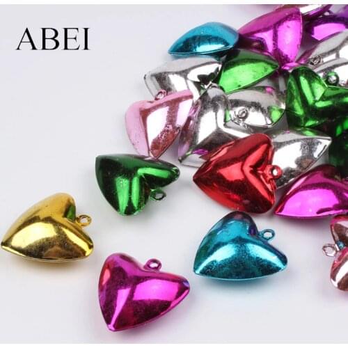 25mm 20pcs DIY Gingle Bells Metal Heart bell DIY Bell Crafts Handmade Ornaments