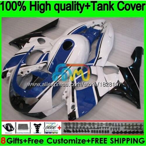 YZF-600R For YAMAHA YZF600R Thundercat 96 97 98 1999 2000 2001 02 72BS.69 White blue YZF 600R 1996 1997 1998 99 00 01 Fairing