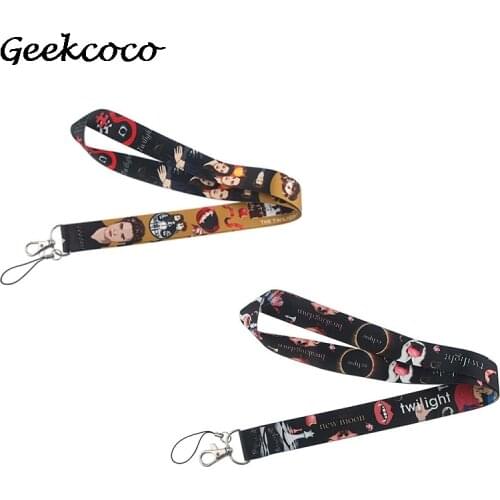J2131 Movie character keychains Accessories Mobile Phone USB ID Badge Holder Keys Straps Tags Neck Camera Rope lanyard