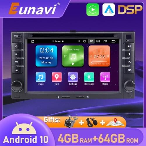 Eunavi Android 10 Car DVD For KIA SORENTO MAGENTIS SPORTAGE MORNING CEED RIO CERATO 2005-2010 2 Din Auto Radio GPS Audio DSP