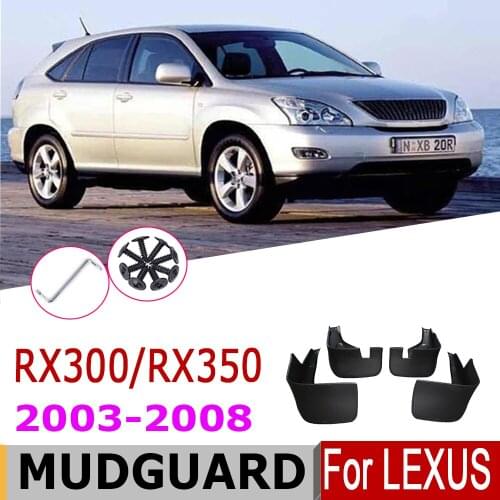 Mudguards For Lexus RX350 RX300 RX RX400 RX450 2003-2008 Over Fender Mud Flaps splash Guards Car Splash Accessories 2005 2004