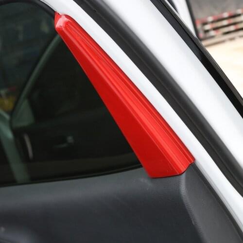 SHINEKA Car Interior Rear Door Pillar Covers Trim Fit For Jeep Compass 2017 Accessories Styling