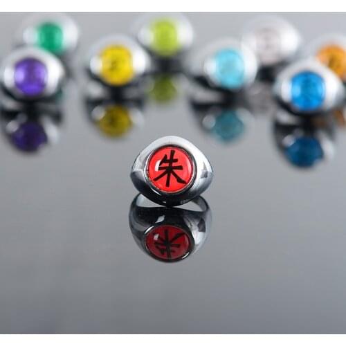 Naruto Fans 10style Anime HOKAGE Naruto Akatsuki cosplay Rings Sasori Itachi Hidan Deidara Pein accessories Prop