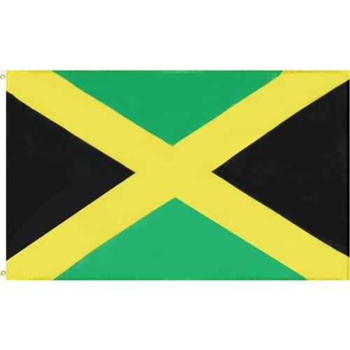 JiaHao 100% Polyester High Quality Wholesale Stock 3x5ft Jamaica Flag