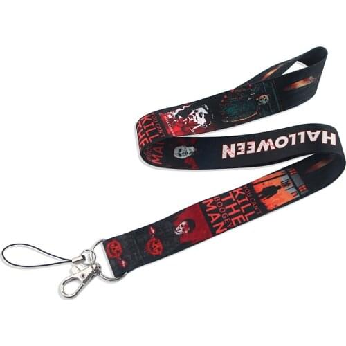 JF0226 Horror Movies Lanyard Cool Print Lanyards Strap Mobile Phone Holder Neck Straps Hanging Ropes Fashion Buttons Accessories