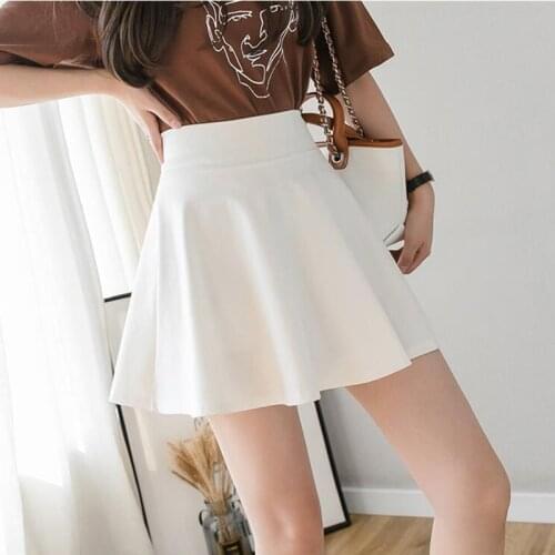 Harajuku Summer High Waist Streetwear Elastic Spring popular Womens Skirt Vintage Clothes Wrap Short Skirts Black