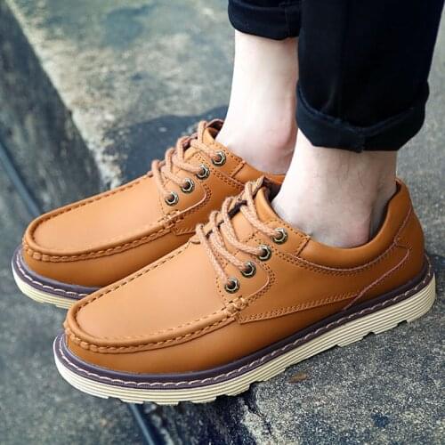 Mens Luxury Brand Leather Casual Shoes British Style Working Outdoor Shoes Comfortable Flat Plus Size 38-47 New 2011 Fashion