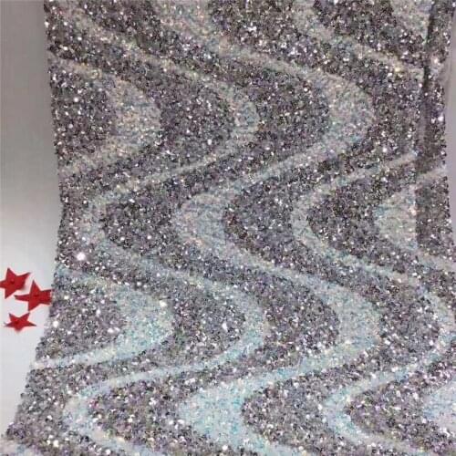 New and Unique African sequins Lace fabric JRB-8.0112 African french sequince lace fabric