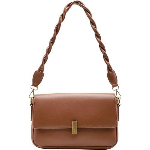 New Version Fashion Lock Pu Leather Handbag One-shoulder Womens BagFree Shipping