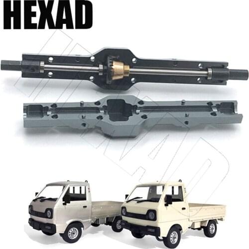 Full Metal Rear Bridge Axle with Differential Gear for WPL D12 S 1/10 RC Car Spare Parts Accessories