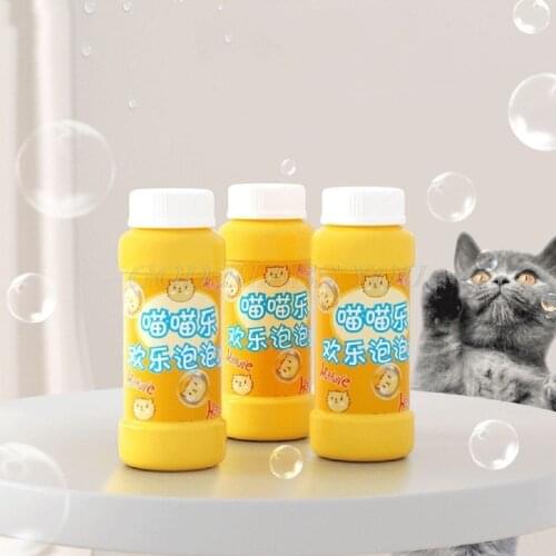 Pet Catnip Bubbles Kitten Cat Catnip Essential Oil Spray Interactive Excite Toys Harmless Kitty Bubble Blower Relieve Stress