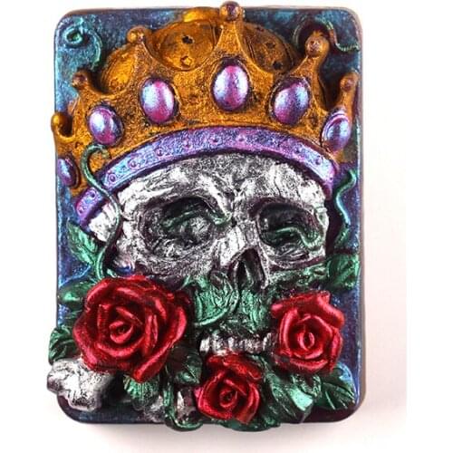 Silicone Soap Mold with Skull for Natural Handmade Mould Craft Resin Decorating Tool