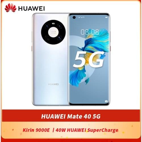 Original HUAWEI Mate 40 5G SmartPhone 6.5 inch OLED Kirin 9000E Octa Core in screen 40W HUAWEI SuperCharge Bluetooth 5.2