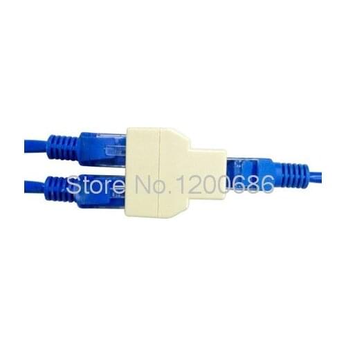 Network through the first three computer network cable splitter network interface one two split RJ45 three