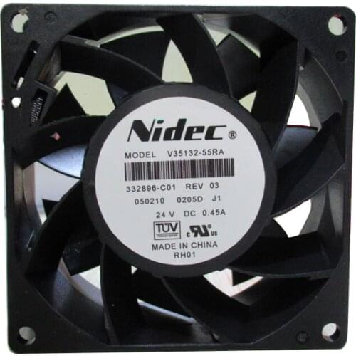 V35132-55RA original NIDECc 24V 0.45A 80*80*38 High volume inverter fan 1 year warranty
