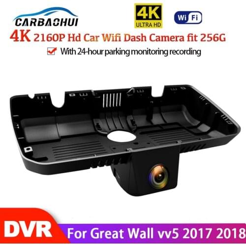 4K Car Wifi DVR Driving Video Recorder Car Front Dash Cam Camera APP Control Function Full HD 2160P For Great Wall vv5 2017 2018