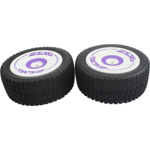 1 Pair RC Model 124019 Rubber Front Rear Tyre Wheel Car 1/12 Replacement RC Rim Truck Racing U4S7