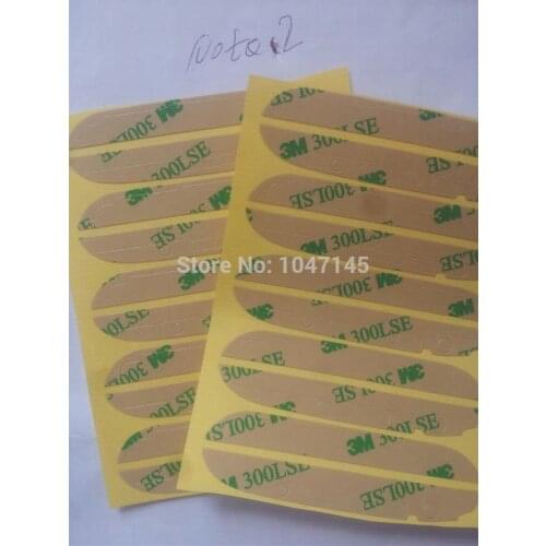 1 Piece High Quality New 3M Top+Bottom Touch Adhesive Glue Sticker For Samsung Galaxy Note 2 II N7100 Replacement Whole Sale