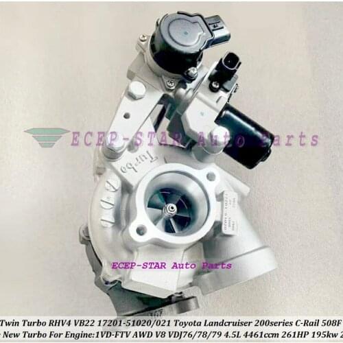 1 Turbo RHV4 VB22 VB36 17201-51020 17201-51021 For TOYOTA Land Cruiser 200 series D-40 V8 1VD FTV 1VD-FTV VDJ76 VDJ78 VDJ79 4.5L